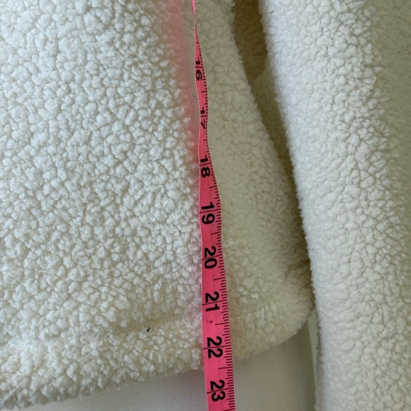 Old Navy Sherpa Cropped Pullover | Drawstring Hem | Cozy Fleece | Size S - Picture 8 of 10